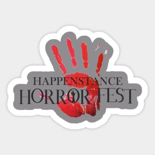 Happenstance Hand Black Logo Sticker